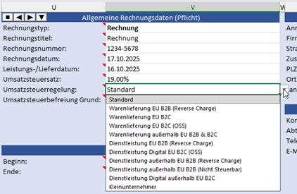 Held Office Invoice: e-Rechnungen mit Excel (30-Tage-Test Version) – Bild 8