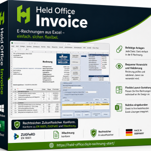 Held Office Invoice: e-Rechnungen mit Excel - Bundle (2 User)
